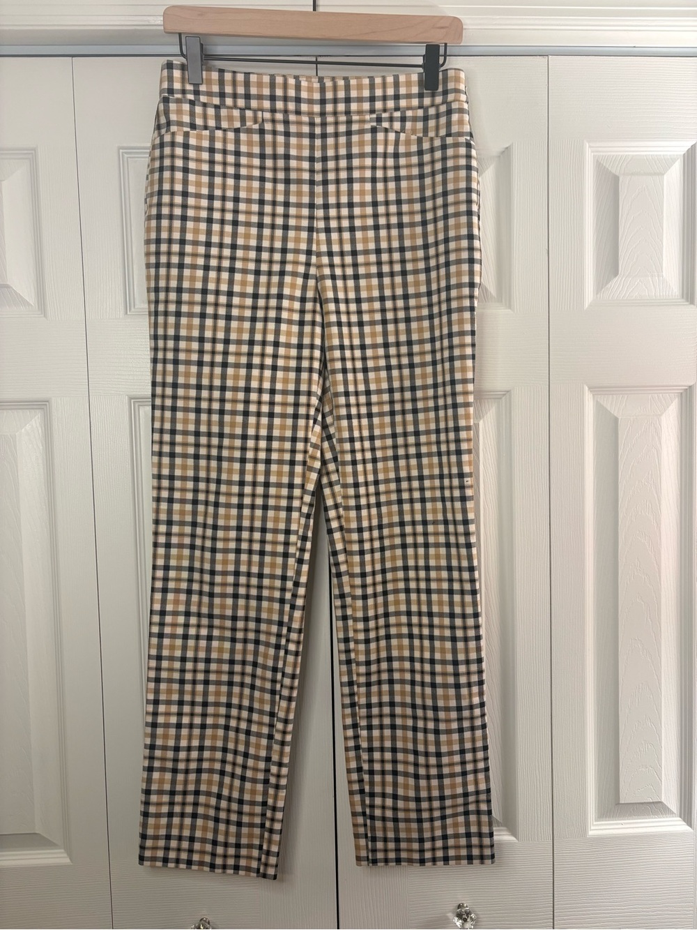Women’s Loft outlet side zip plaid dress pants size 2